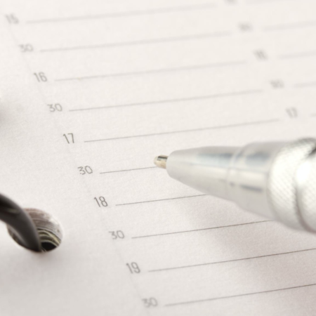 Someone writing in a diary