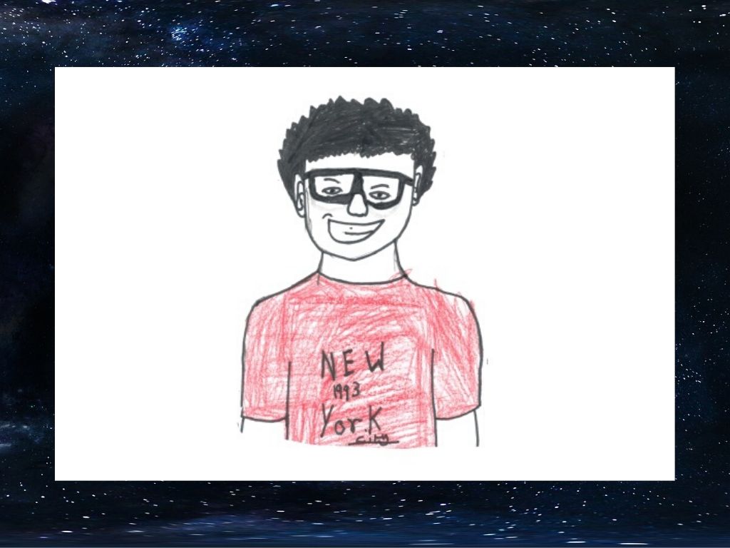 Drawing of XinRan Liu.