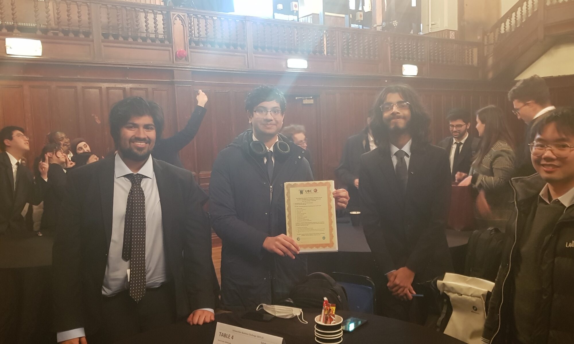 Student team after completion of competition in Liverpool