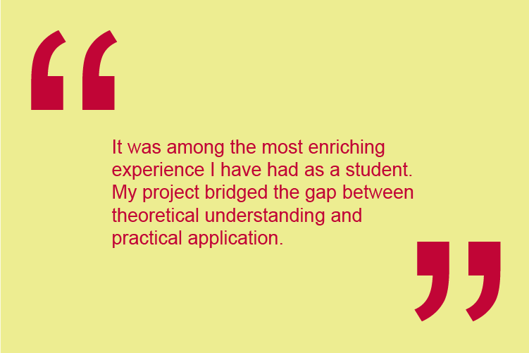 Quote from student's article