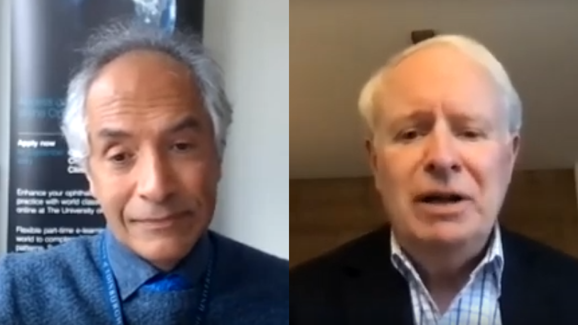 Professor Baljean Dhillon and David Pyott