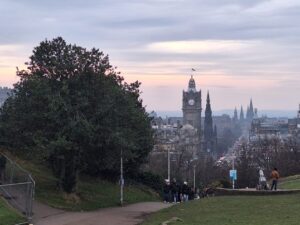 View up Calton Hill