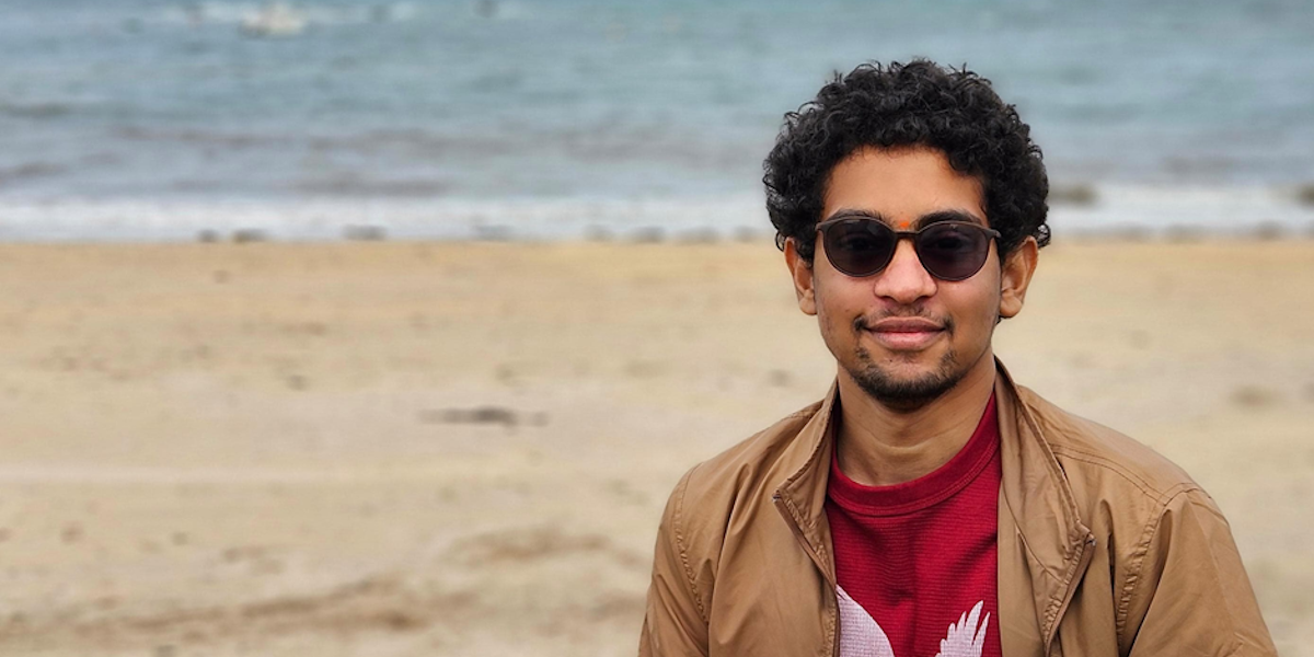 Sri at the beach
